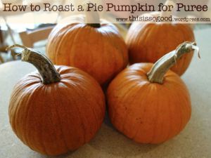 How to roast a pie pumpkin for puree.001